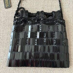 Buox Turner Black Small Sequin Evening Shoulder Bag